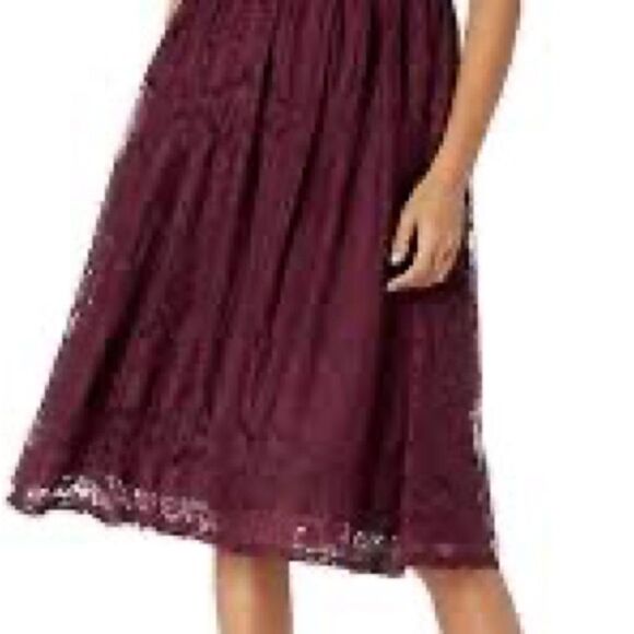 NWT BB DAKOTA X STEVE MADDEN Women's Galena Lace Fit N Flare Dress Womens Sz 2 - Picture 7 of 8